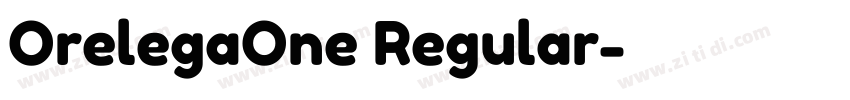 OrelegaOne Regular字体转换